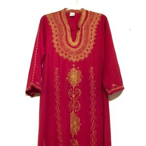 Violet Embroidered Kaftkan Dress